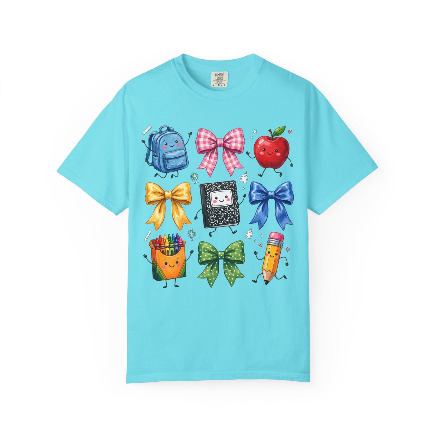 Back-to-School Cute School Supplies Doodles Graphic Tee