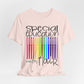 Rainbow Flair Pen School Staff Tee - Special Education With Flair