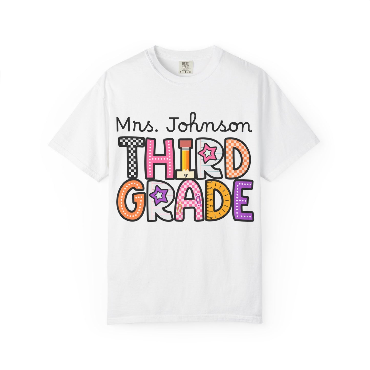 Personalized Third Grade Teacher T-Shirt