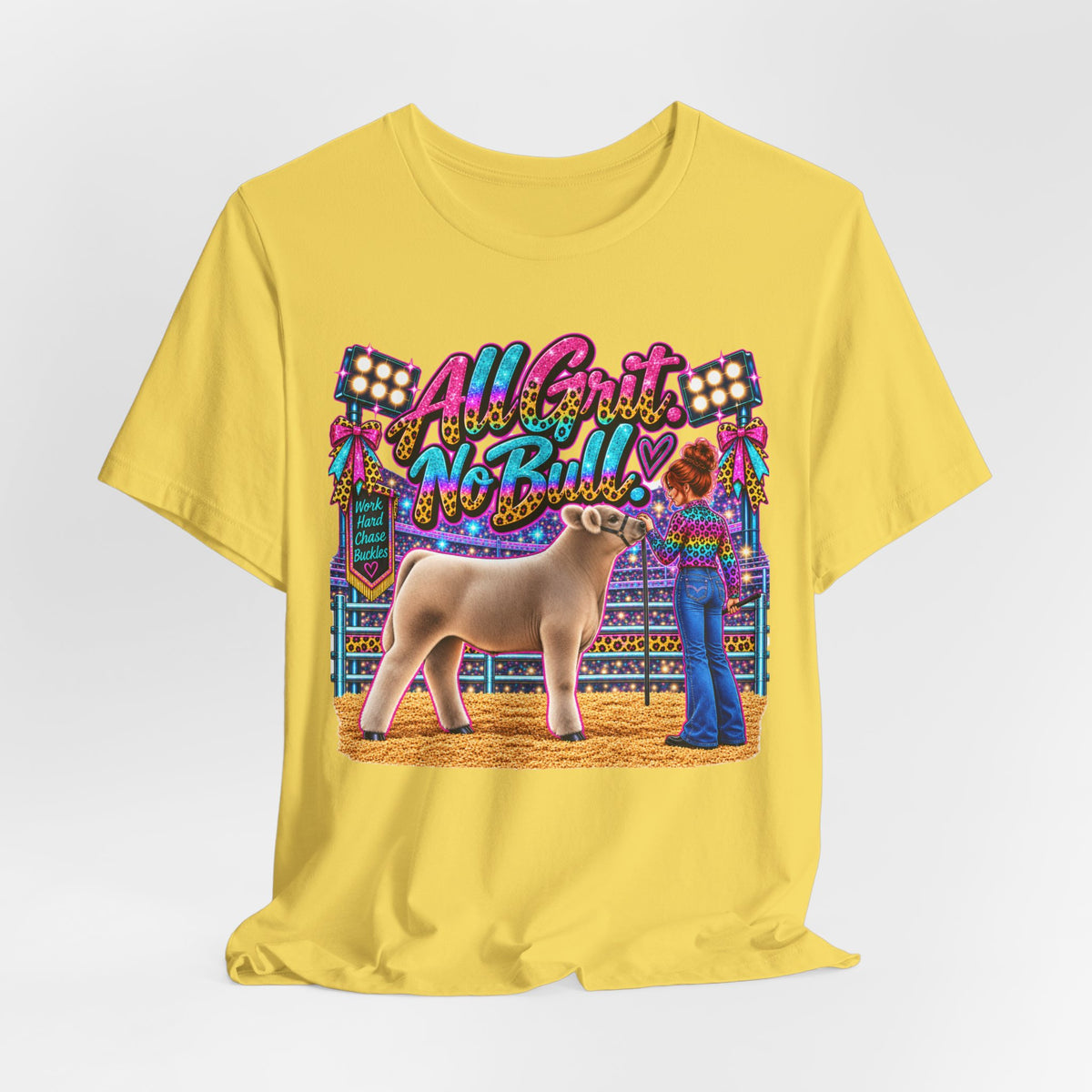 Show Steer "All Grit, No Bull" Livestock Show Tee