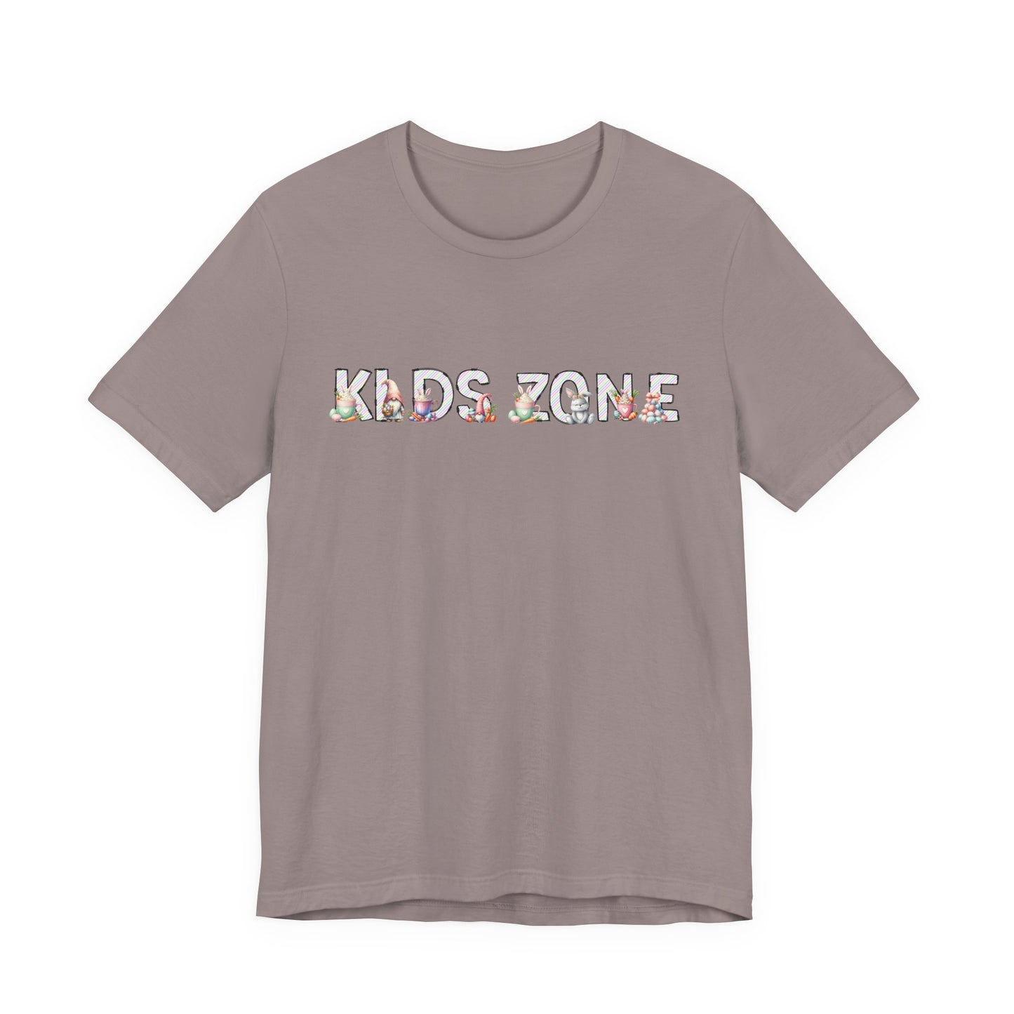 Kids Zone Daycare Easter T-Shirt — Easter Stripes