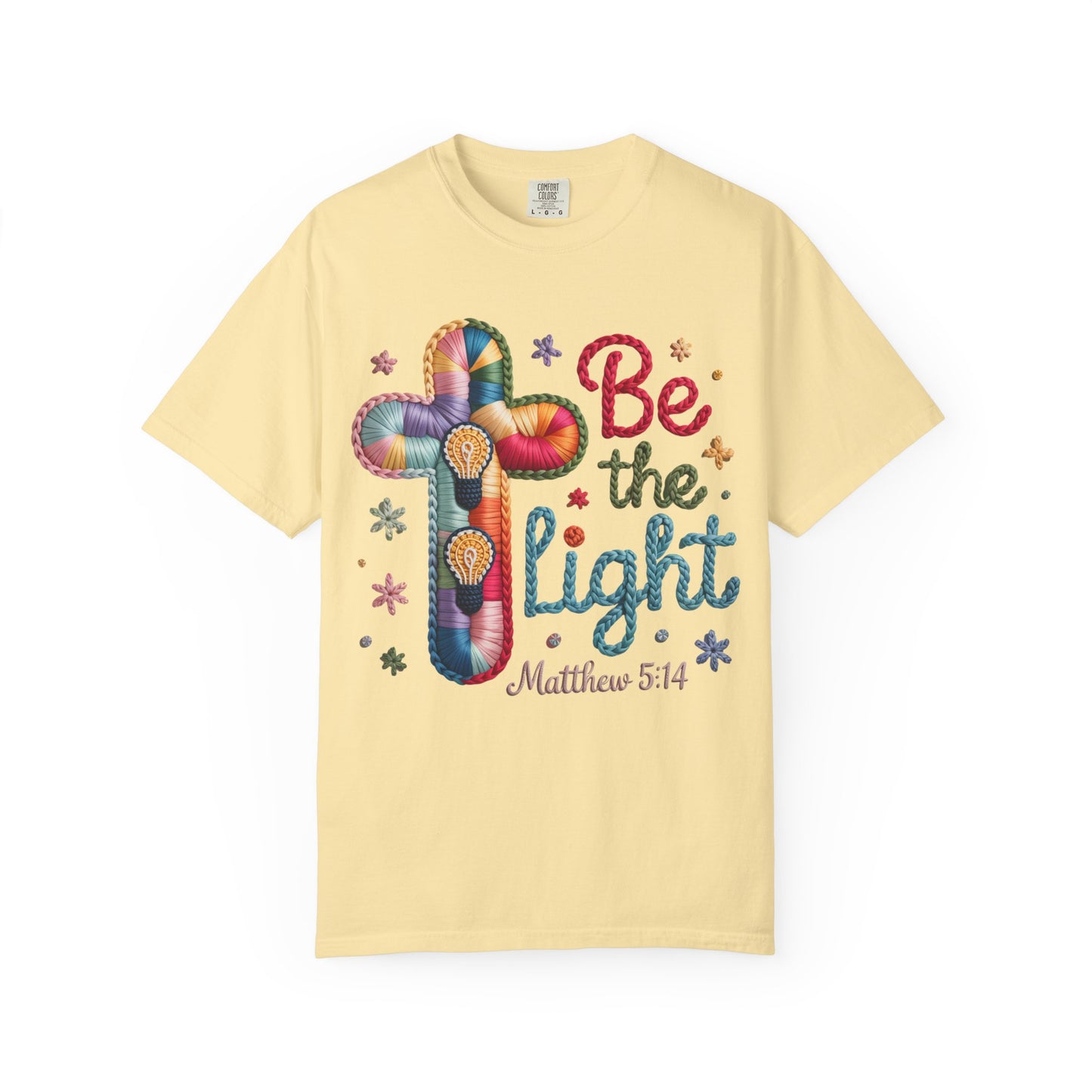 Be the Light T-Shirt — Matthew 5:14 Christian Cross Tee