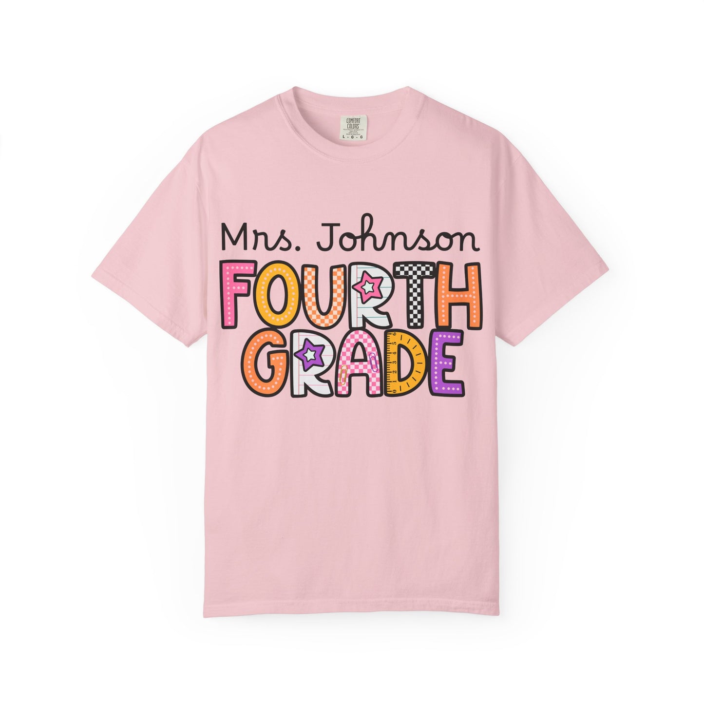 Personalized Fourth Grade Teacher T-Shirt