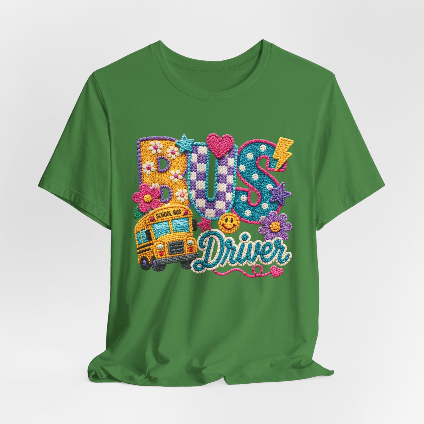 Bus Driver T-Shirt – Colorful School Bus Graphic Tee for Teachers & Drivers