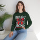 Holly Jolly Christmas Social Club Red Bow Christmas Crewneck Sweatshirt