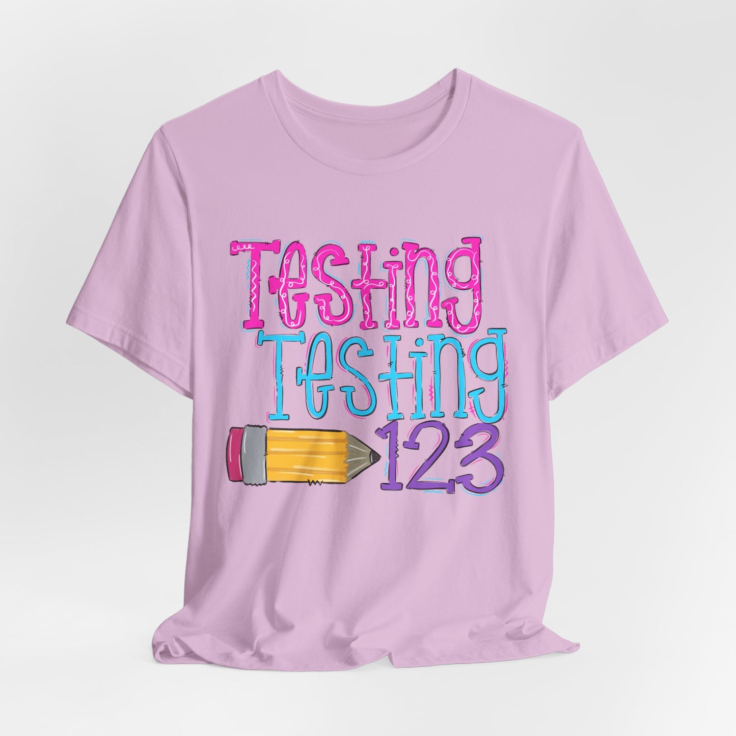 Testing Testing 123 Pencil School Tee