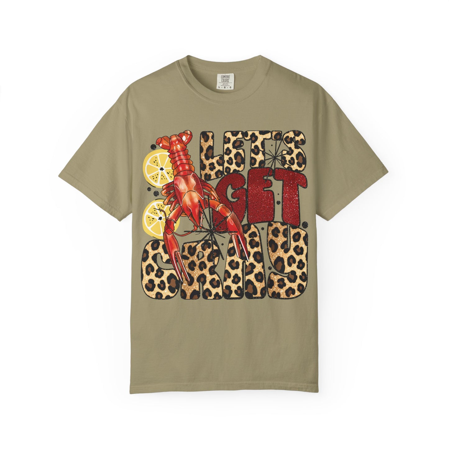 Let's Get Cray Unisex Garment-Dyed T-shirt, Crawfish Shirt, Summer Tee