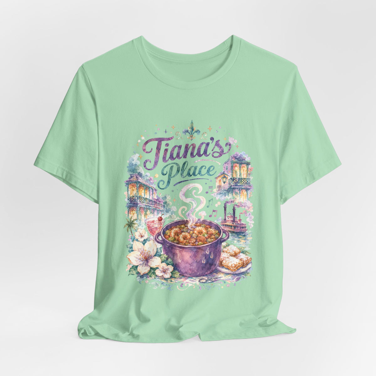 Tiana's Place Tee — Southern Gumbo & Magnolia Graphic Shirt