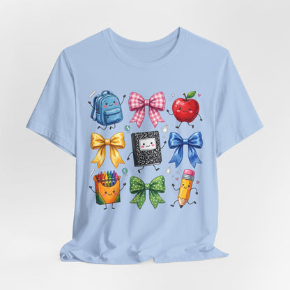Back-to-School Cute School Supplies Doodles Graphic Tee