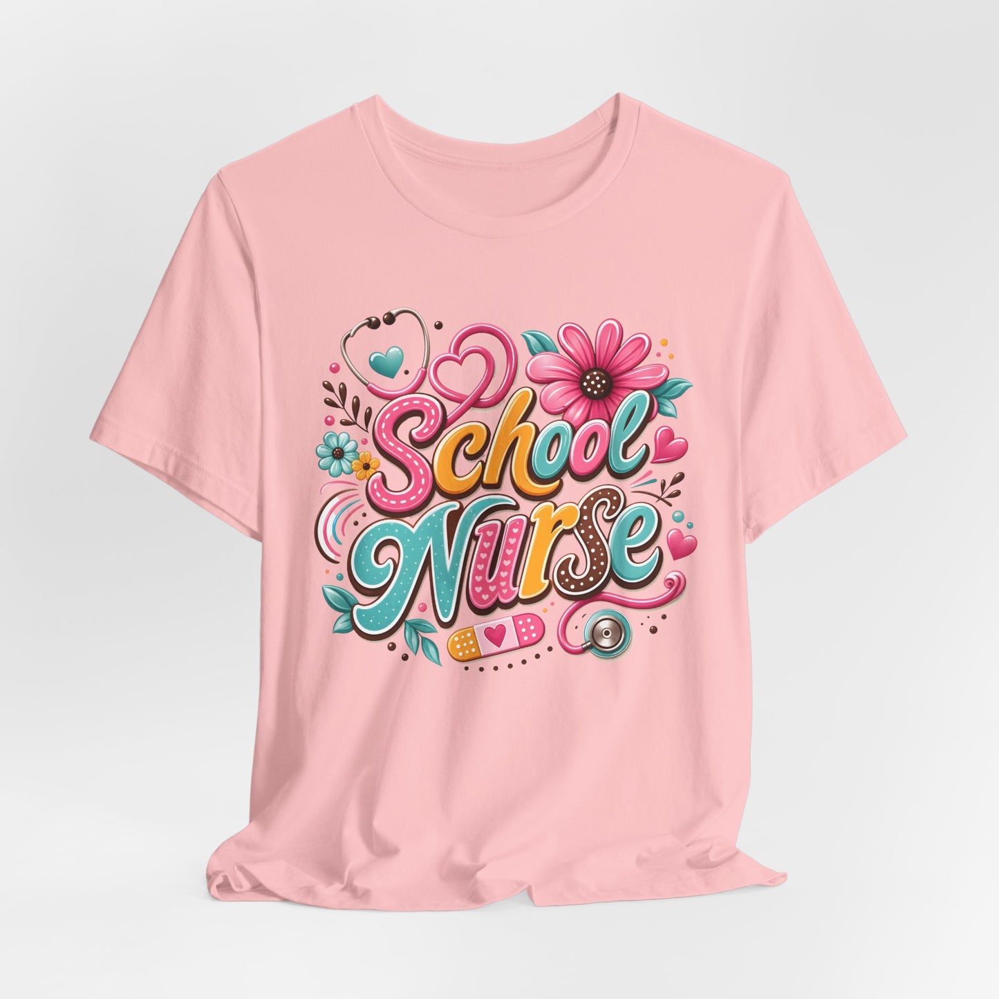 Groovy School Nurse Graphic Tee