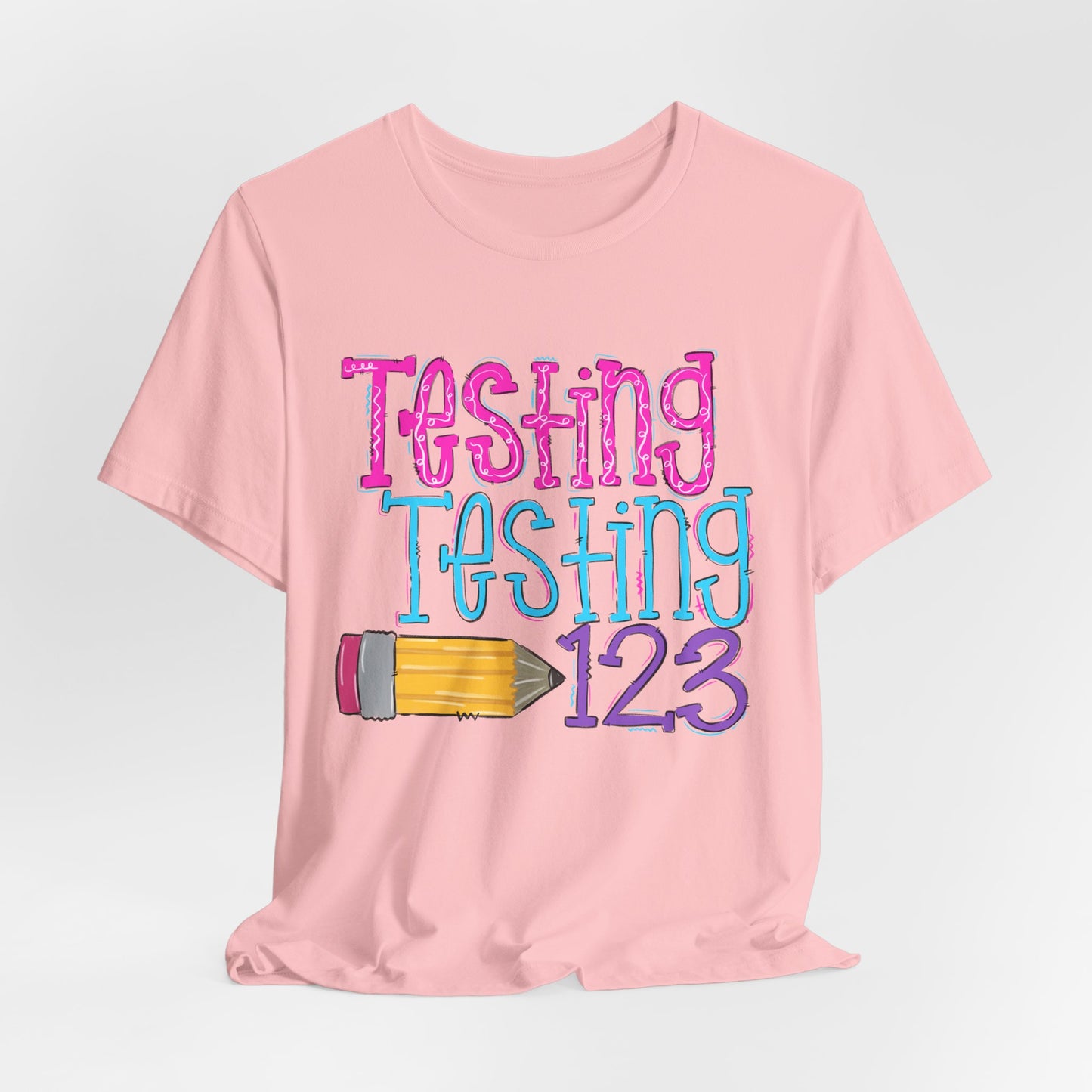 Testing Testing 123 Pencil School Tee