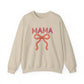Faux Yarn Mama Ribbon Crewneck Sweatshirt