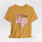 Texas Floral T-Shirt | Unisex Garment-Dyed Tee | Southern Charm Apparel, Gift for Texans, Casual Wear, Spring/Summer Fashion