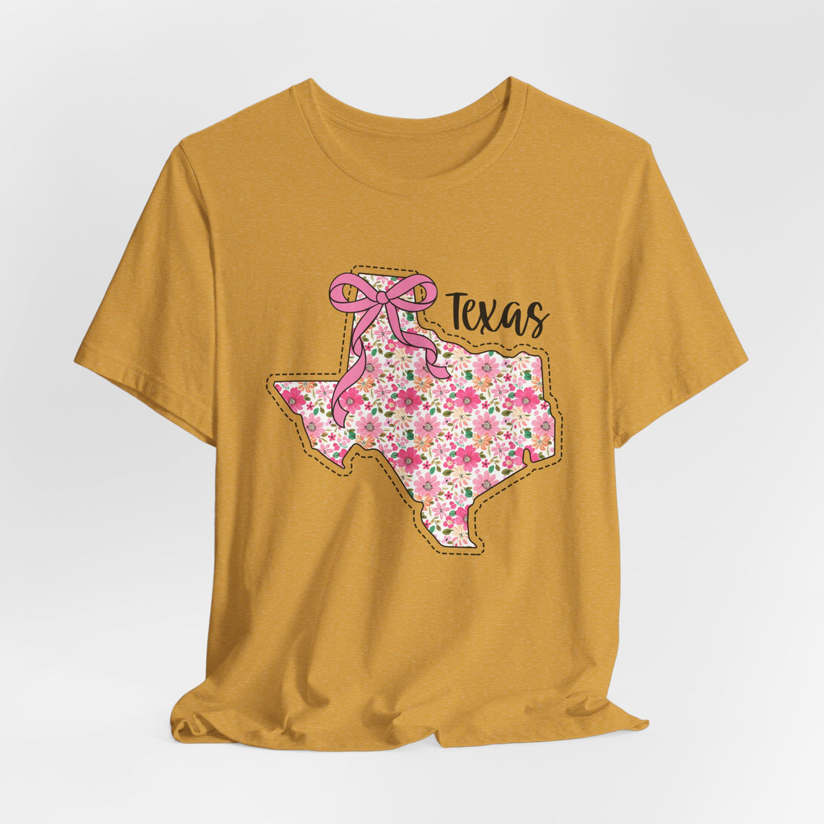 Texas Floral T-Shirt | Unisex Garment-Dyed Tee | Southern Charm Apparel, Gift for Texans, Casual Wear, Spring/Summer Fashion