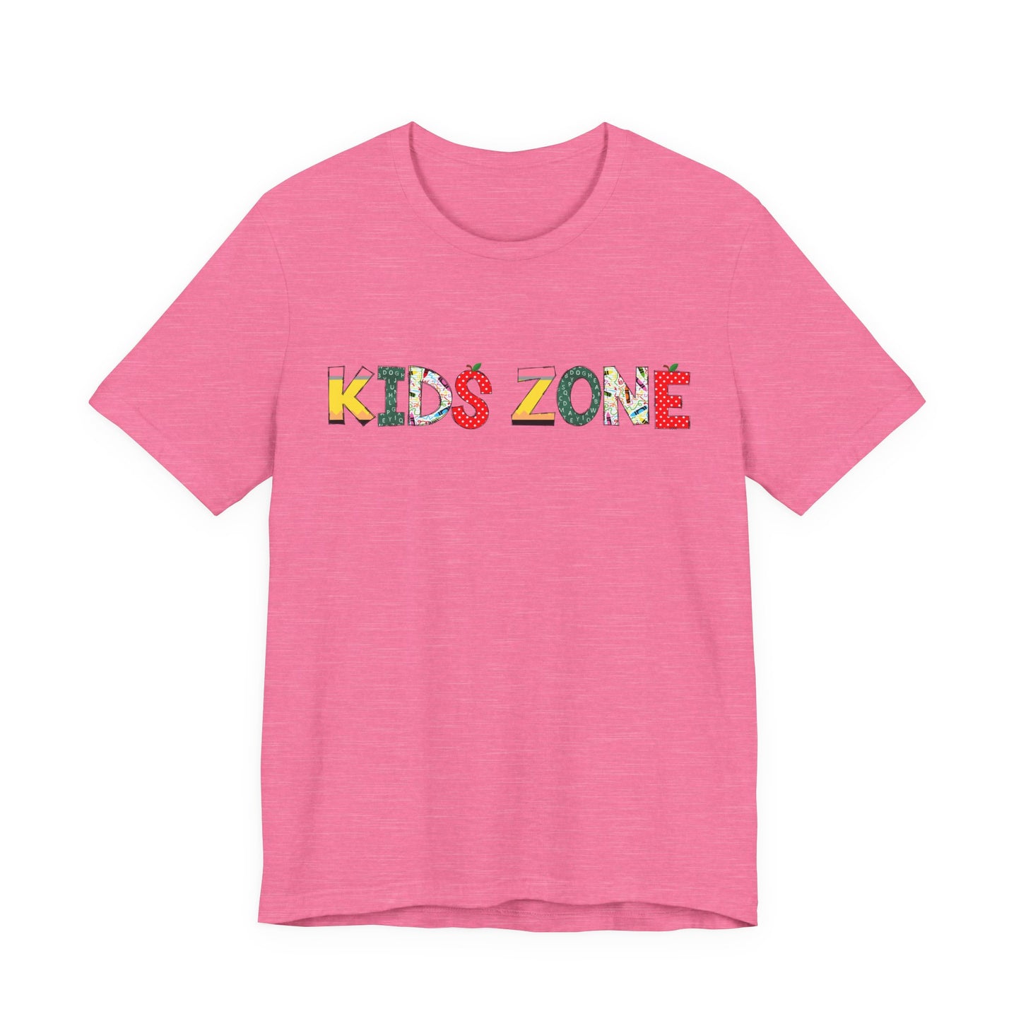 Kids Zone Daycare T-Shirt — School Print Lettering