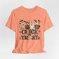 Faux Quilted Halloween Chick or Treat T‑Shirt
