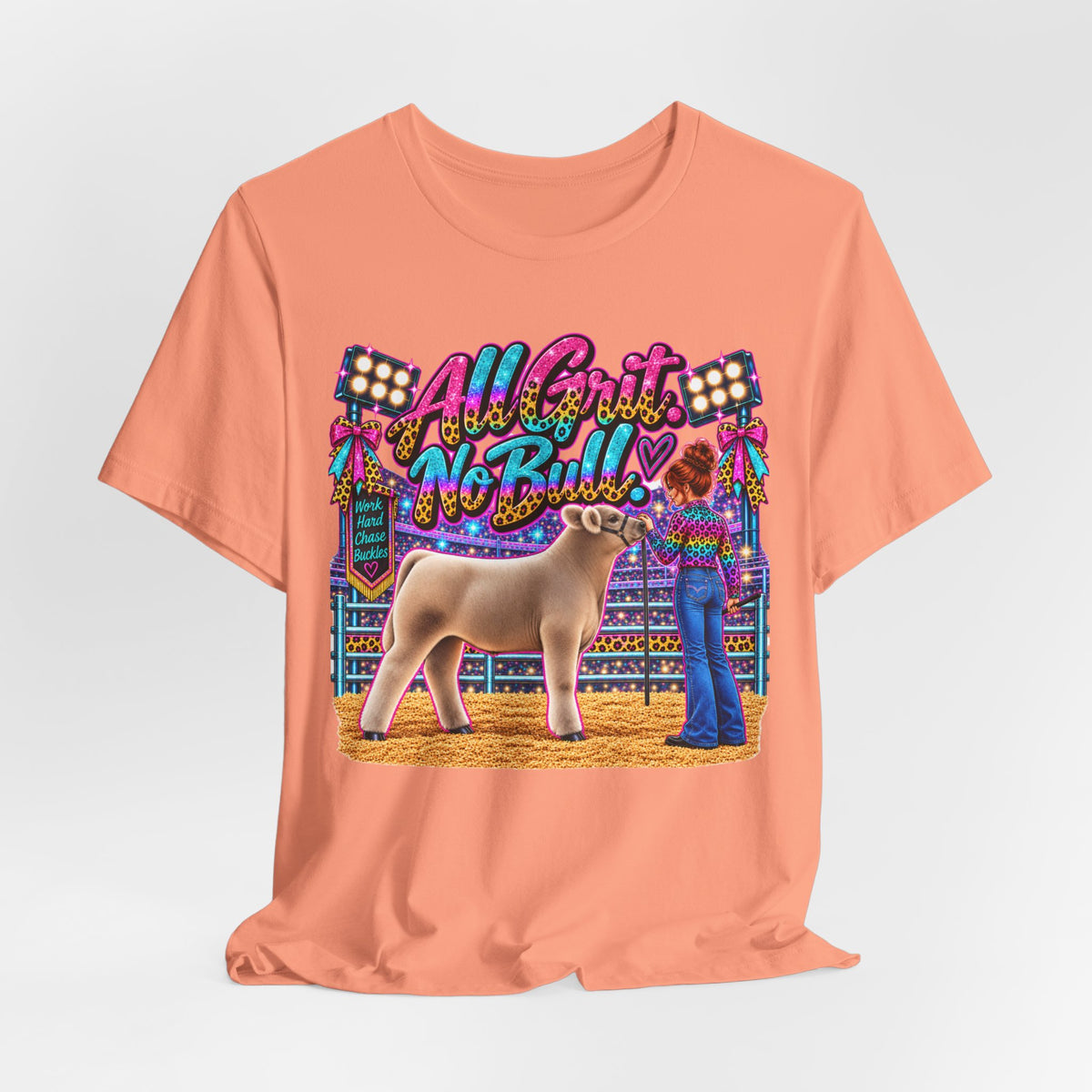 Show Steer "All Grit, No Bull" Livestock Show Tee