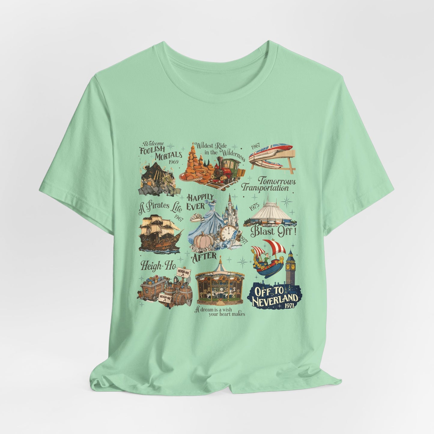 Theme Park Rides T-Shirt — Vintage Attraction Tee
