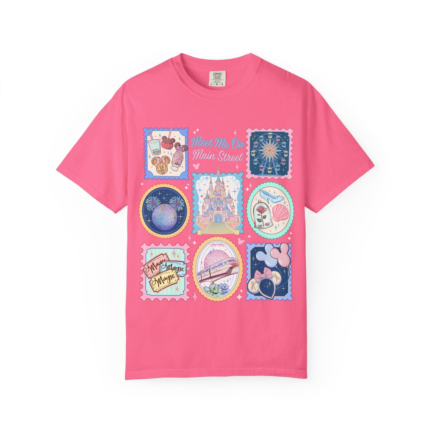 Theme Park Vintage Stamp Tee - Meet Me On Main Street