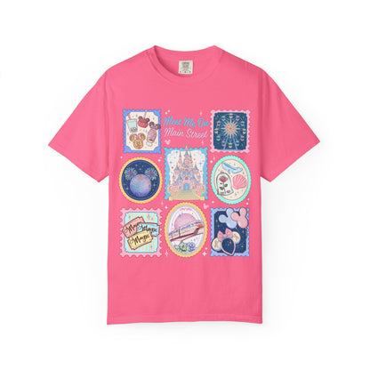 Theme Park Vintage Stamp Tee - Meet Me On Main Street
