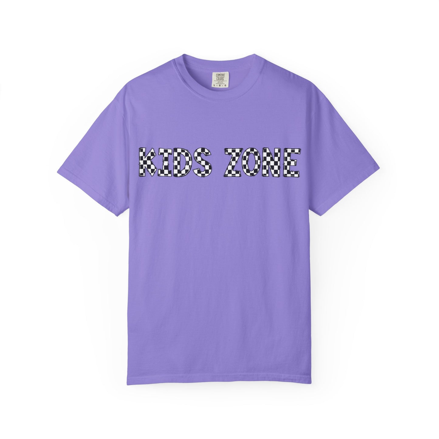 Kids Zone Daycare T-Shirt - Checkered Print