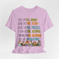 Teacher Like.... Colorful Famous Mentor Character Tee