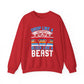 Drop Like a Butterfly, Block Like a Beast Hockey Crewneck Sweatshirt
