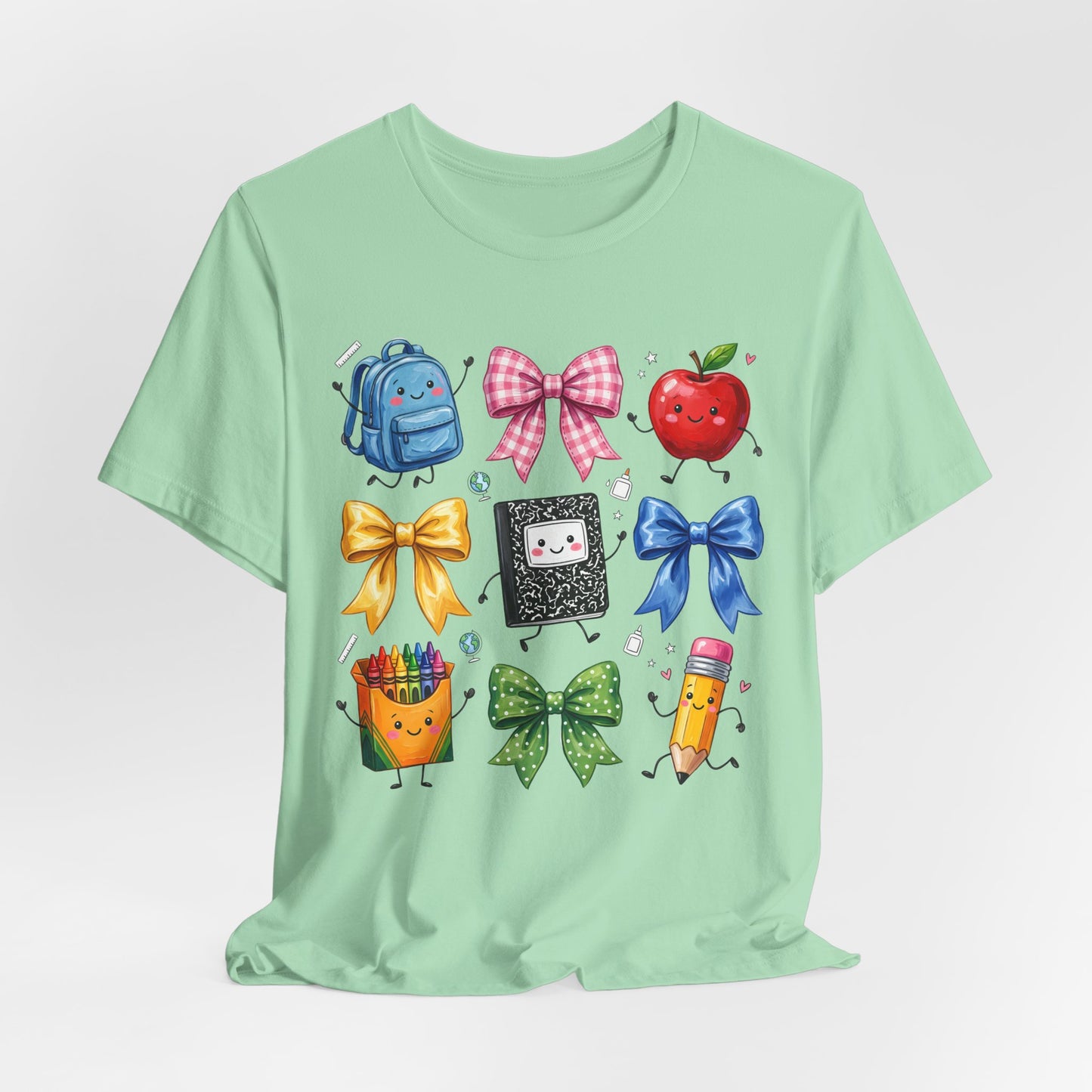 Back-to-School Cute School Supplies Doodles Graphic Tee
