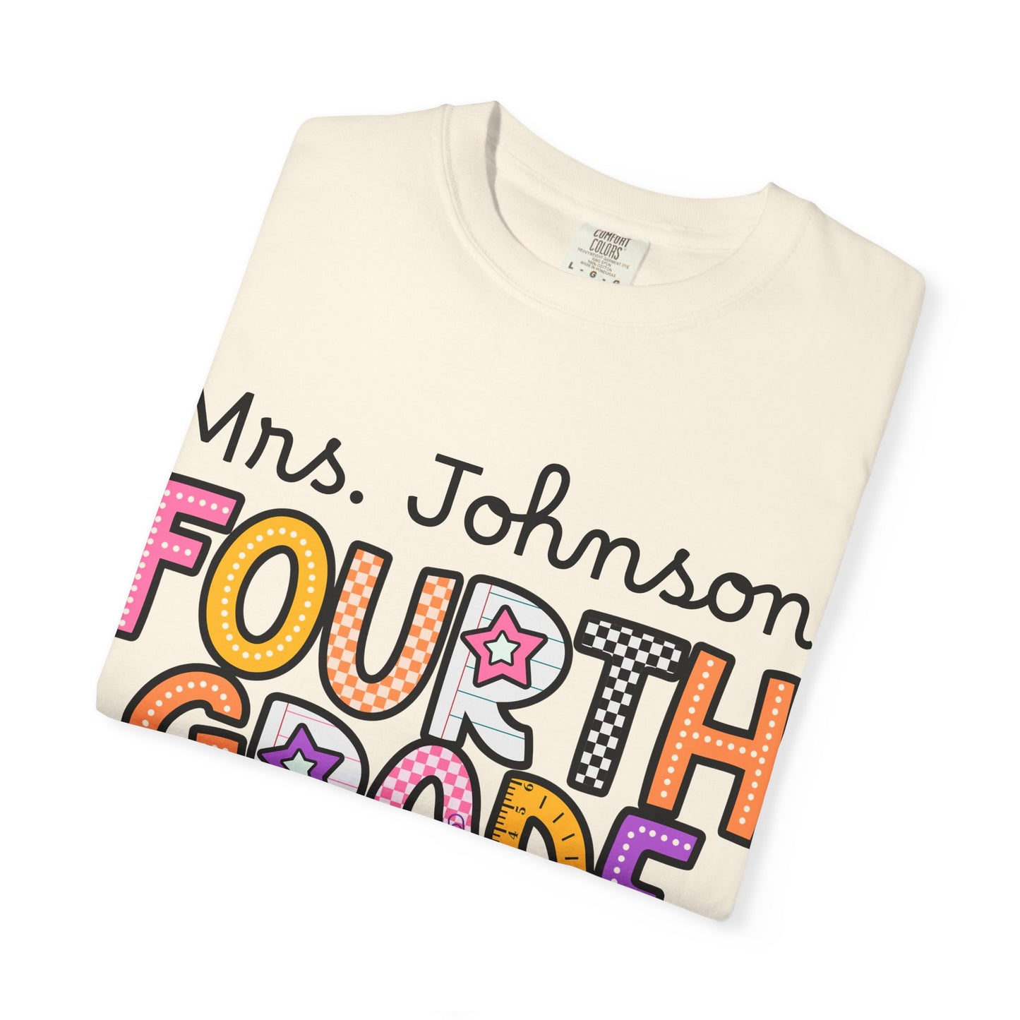 Personalized Fourth Grade Teacher T-Shirt