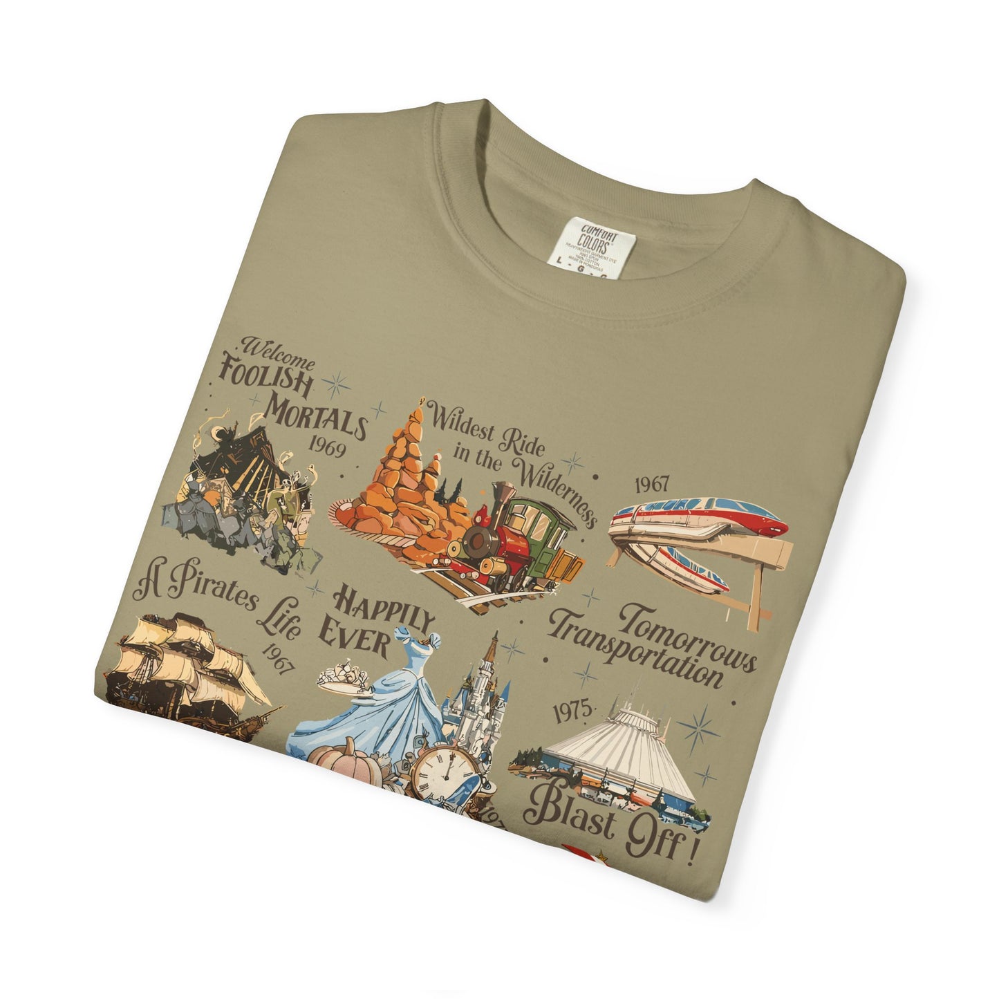 Theme Park Rides T-Shirt — Vintage Attraction Tee