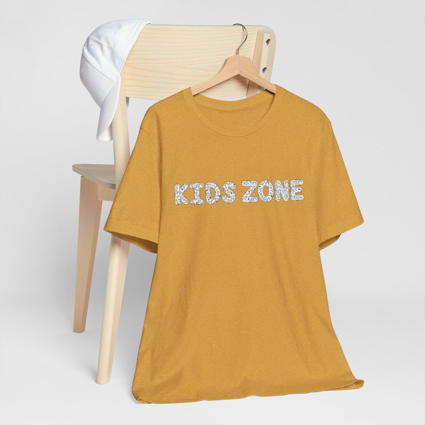 Kids Zone Daycare T-Shirt — School Doodles Lettering