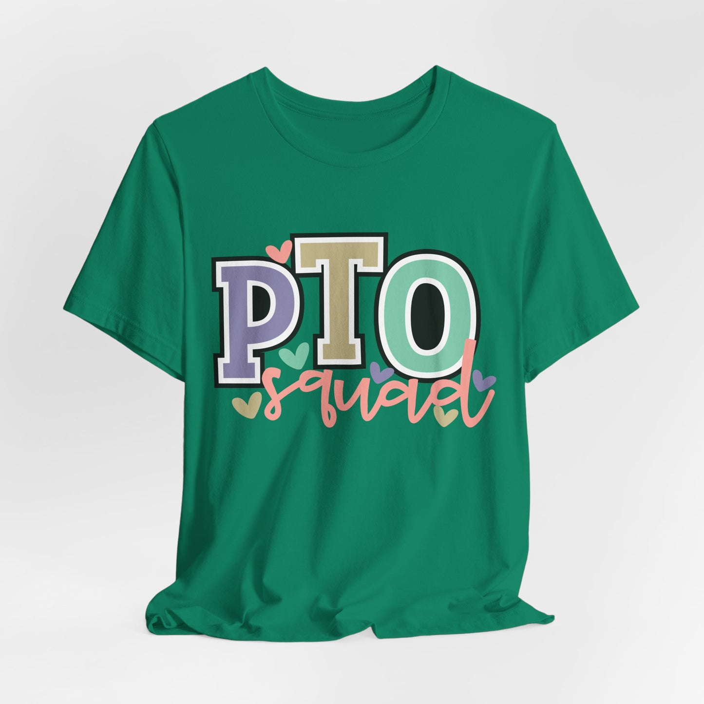 Colorful PTO Teacher/Parent Volunteer Squad Tee
