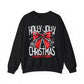Holly Jolly Christmas Social Club Red Bow Christmas Crewneck Sweatshirt