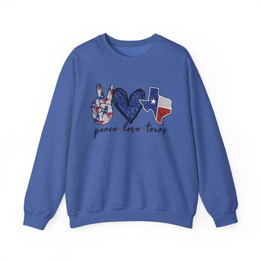 Peace Love Texas Sweatshirt Crewneck