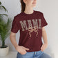 Mama Leopard Print Tee — Floral Bow Mother's Day Shirt