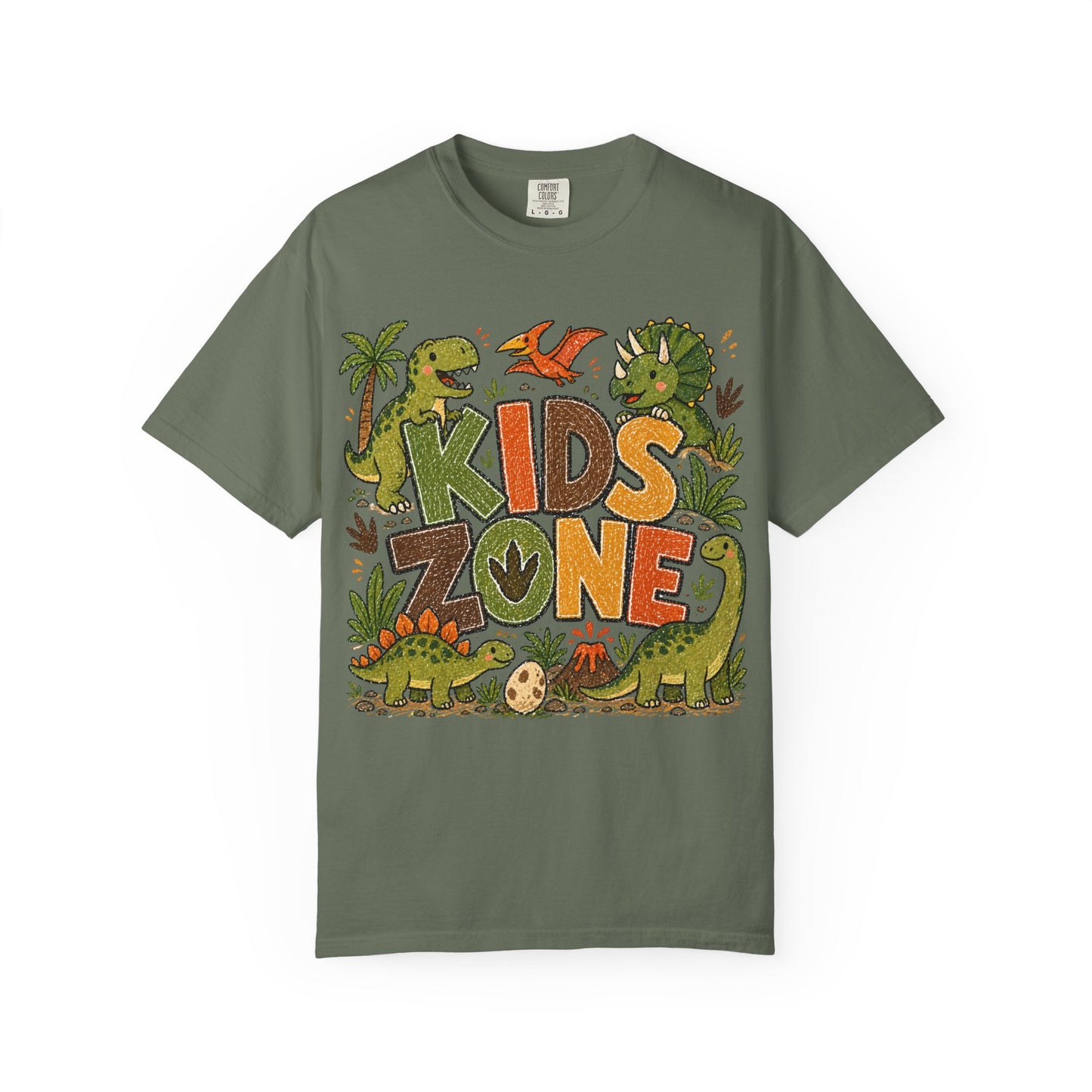 Kids Zone Daycare T-Shirt - Dino Crayon