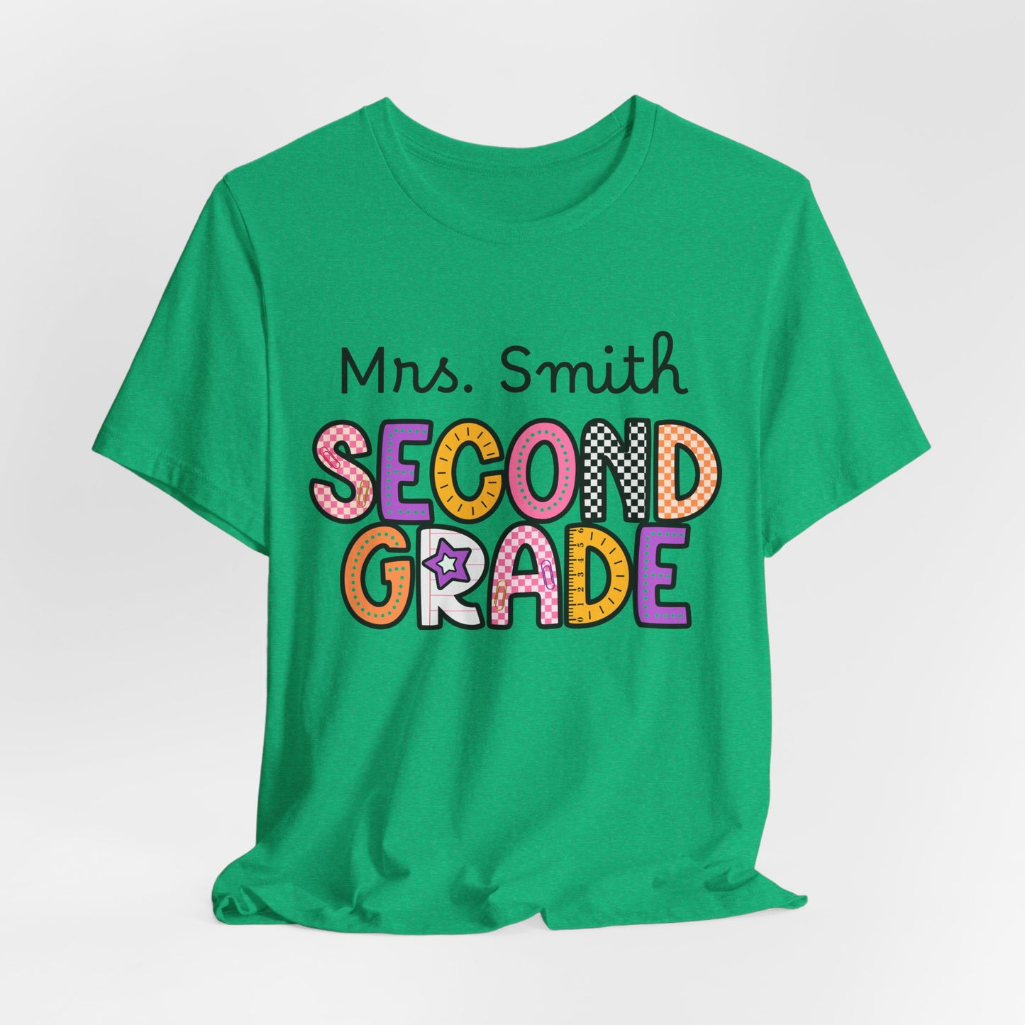 Personalized Second Grade Teacher T-Shirt