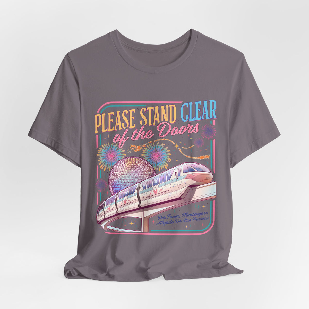Please Stand Clear of the Doors Monorail T-Shirt — Retro Park Tee