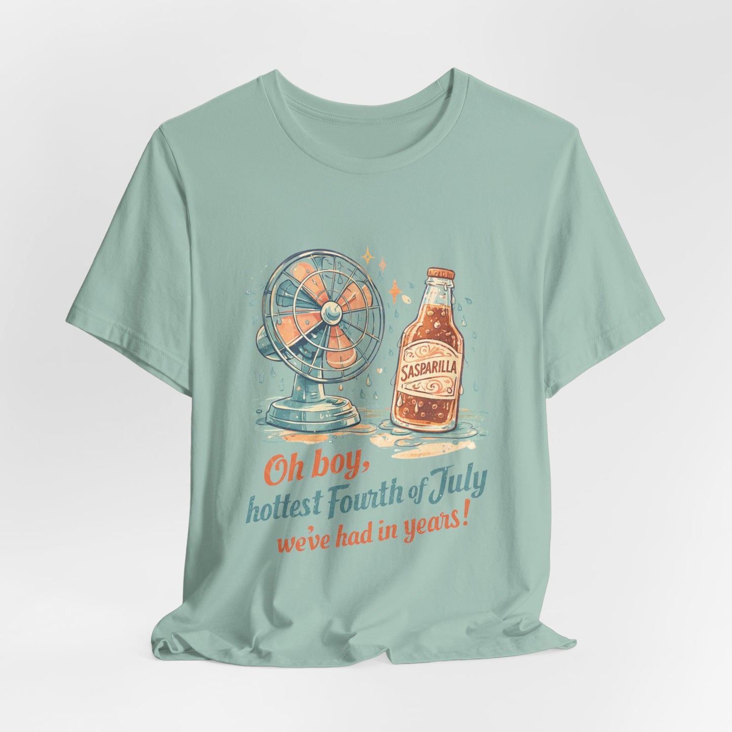 Progress Retro Tee — “Oh boy, hottest Fourth of July we’ve had in years!”