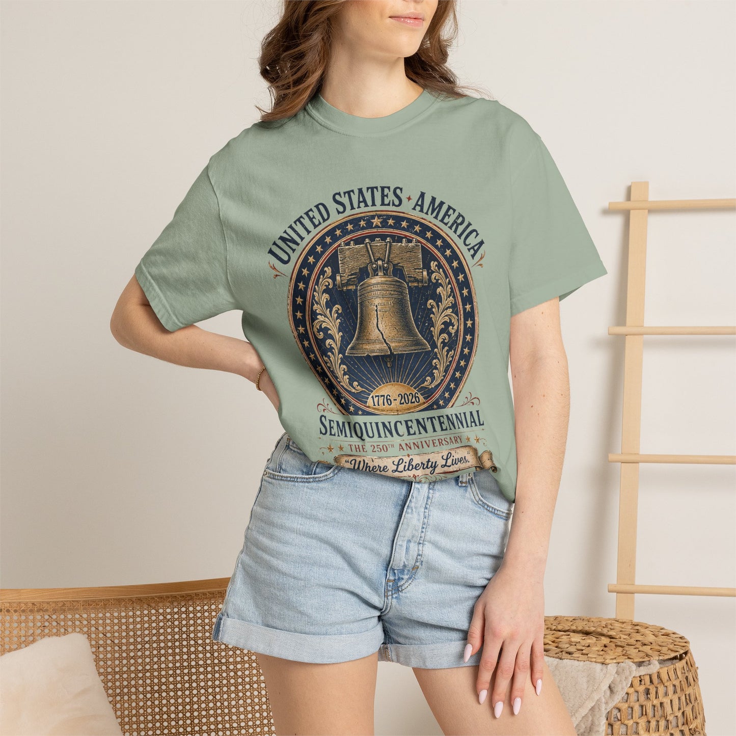Semiquincentennial Liberty Bell T-Shirt — 250th USA Anniversary Tee