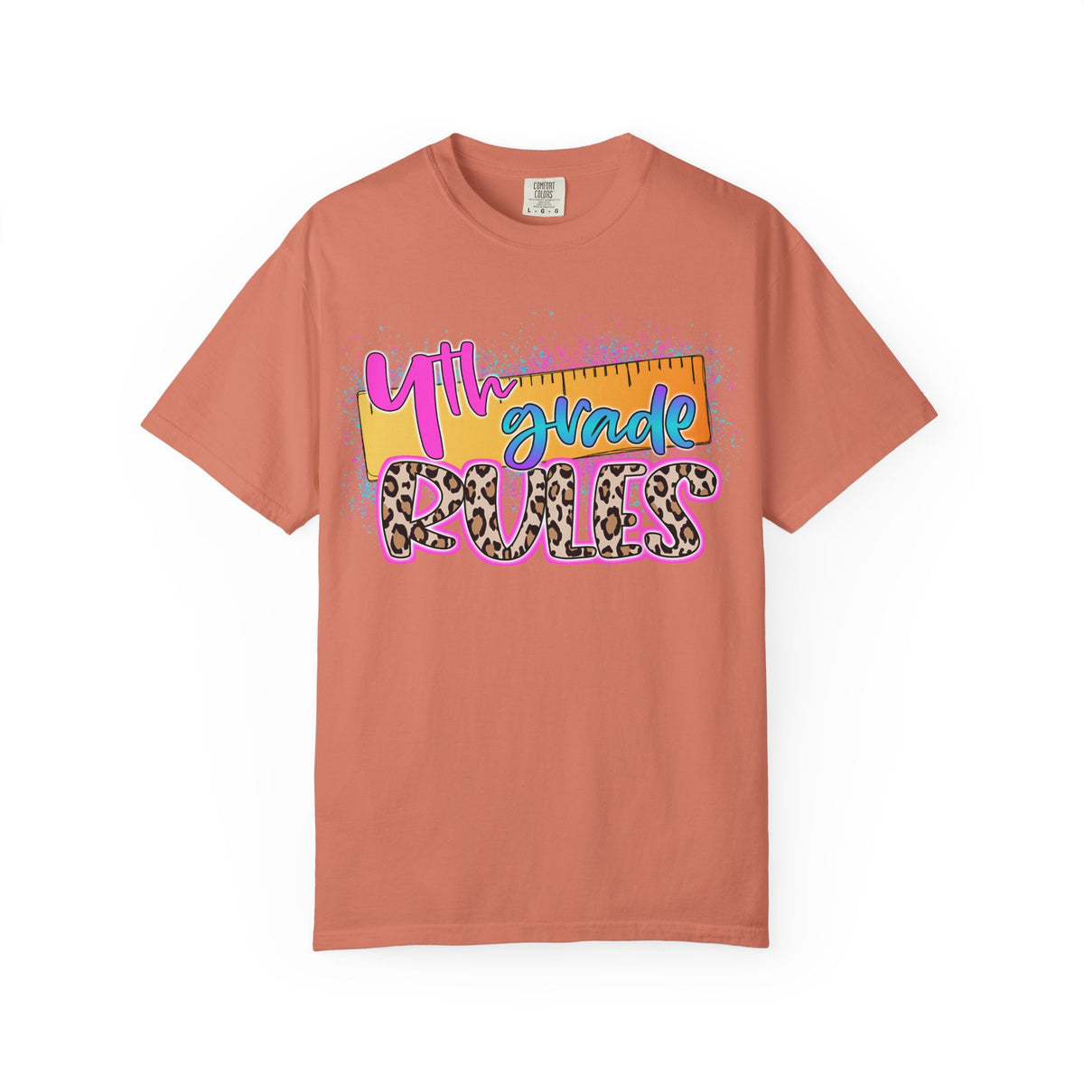 Fourth Grade Rules T-Shirt, Fun Shirt, Unisex Garment-Dyed Tee, Back to School Top, Teacher Gift