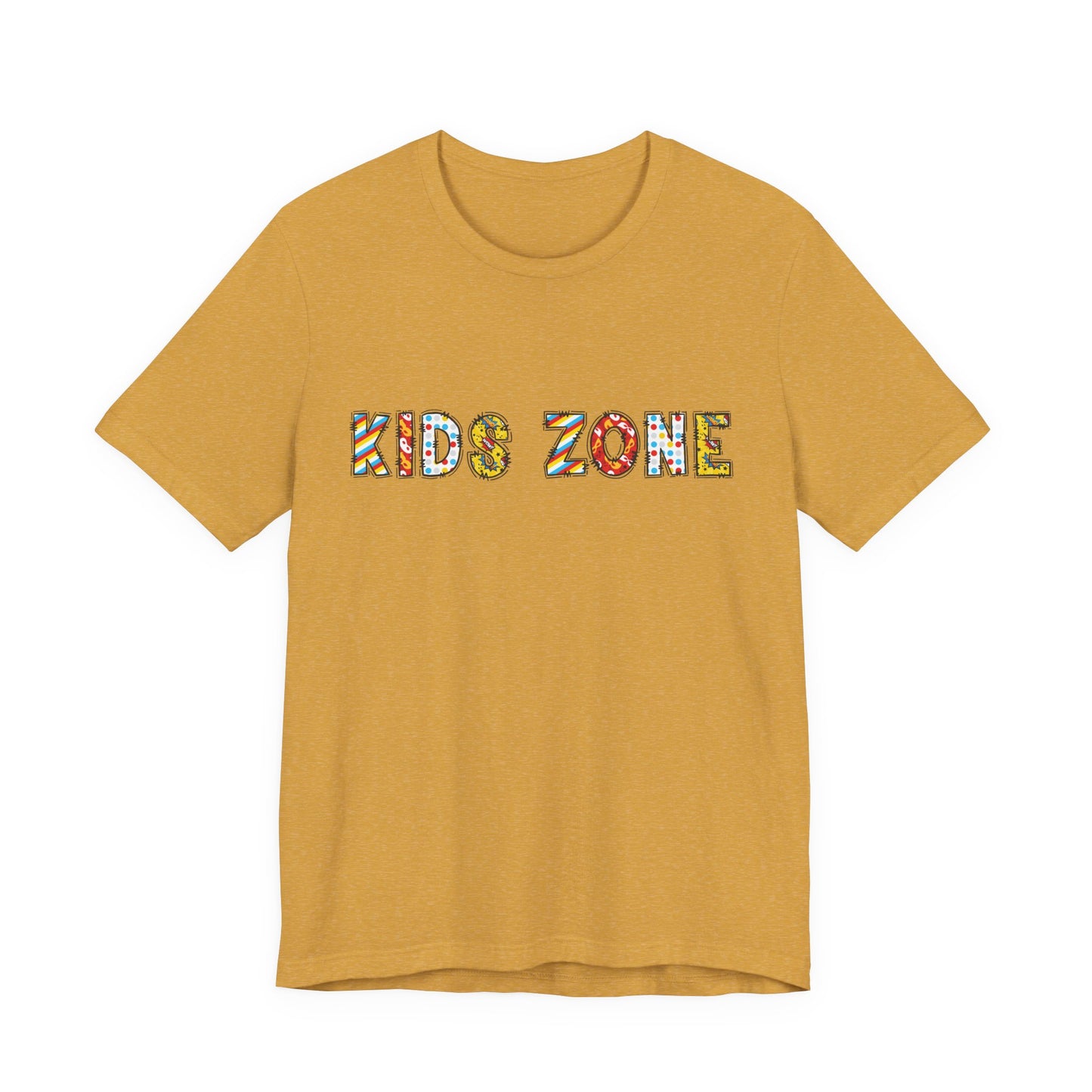 Kids Zone Daycare T-Shirt — Superhero Lettering
