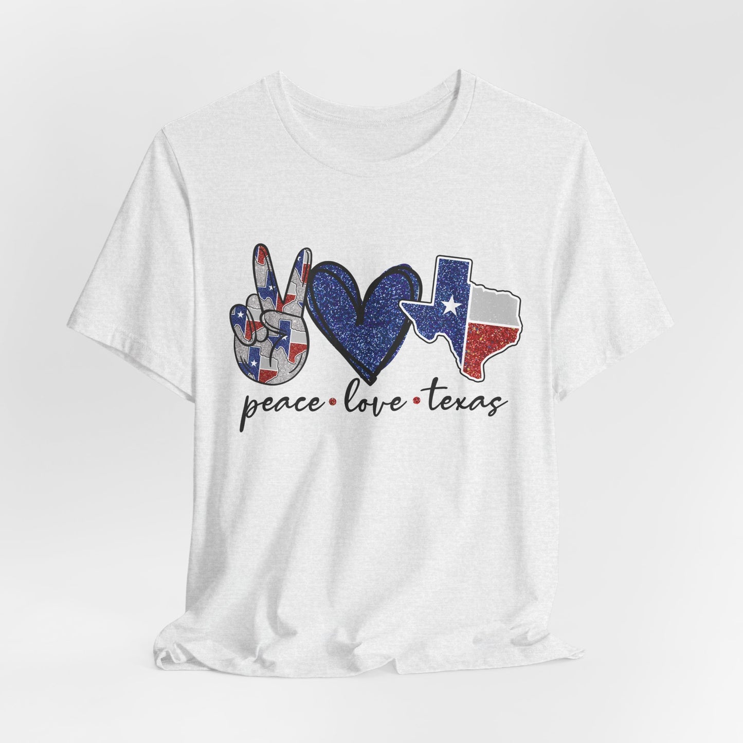 Peace Love Texas State Pride Graphic Tee