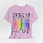 Rainbow Flair Pen School Staff Tee - Special Education With Flair