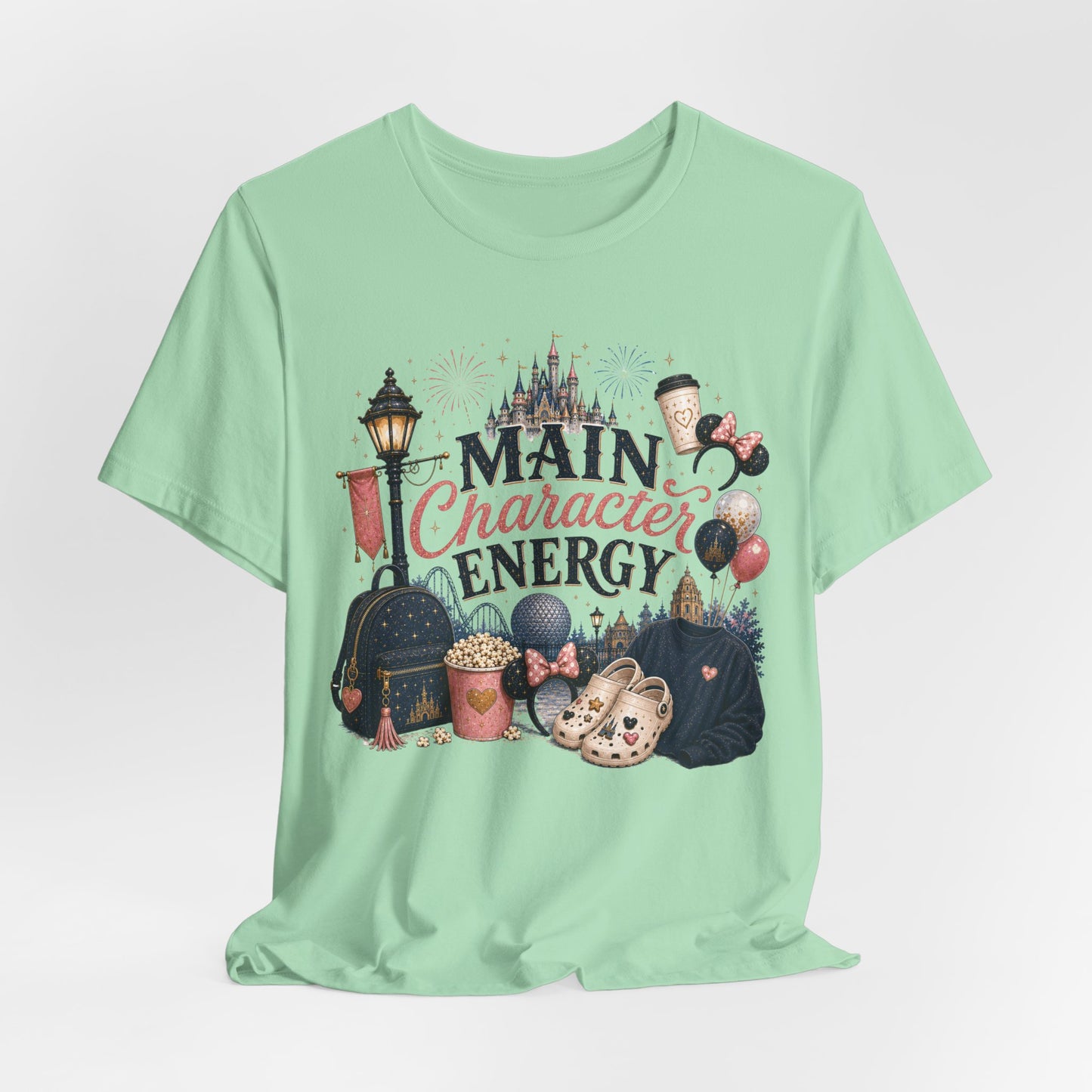 Main Character Energy Tee — Theme Park Fan Graphic T‑Shirt