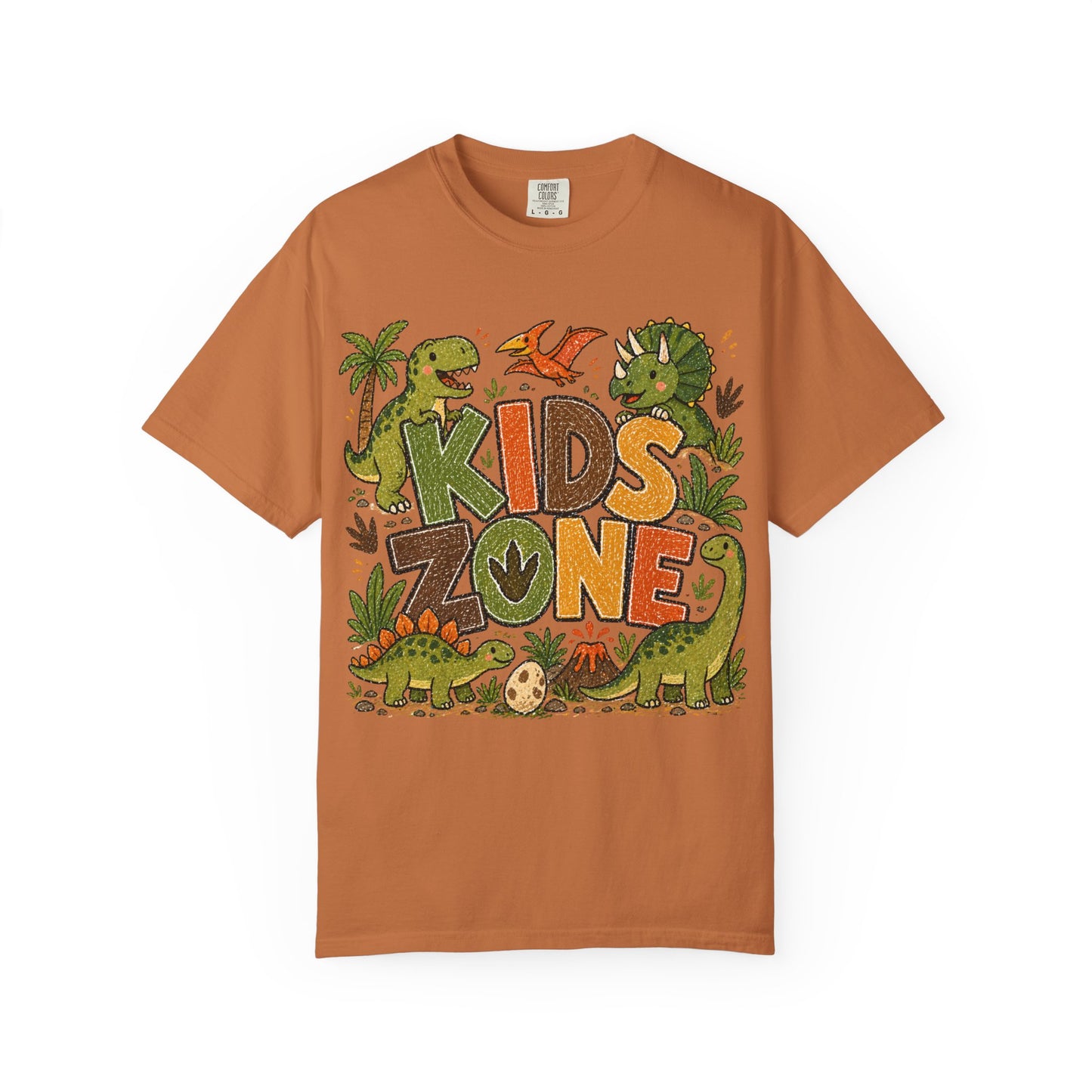 Kids Zone Daycare T-Shirt - Dino Crayon
