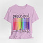 Copy of Rainbow Flair Pen School Staff Tee - Principal With Flair