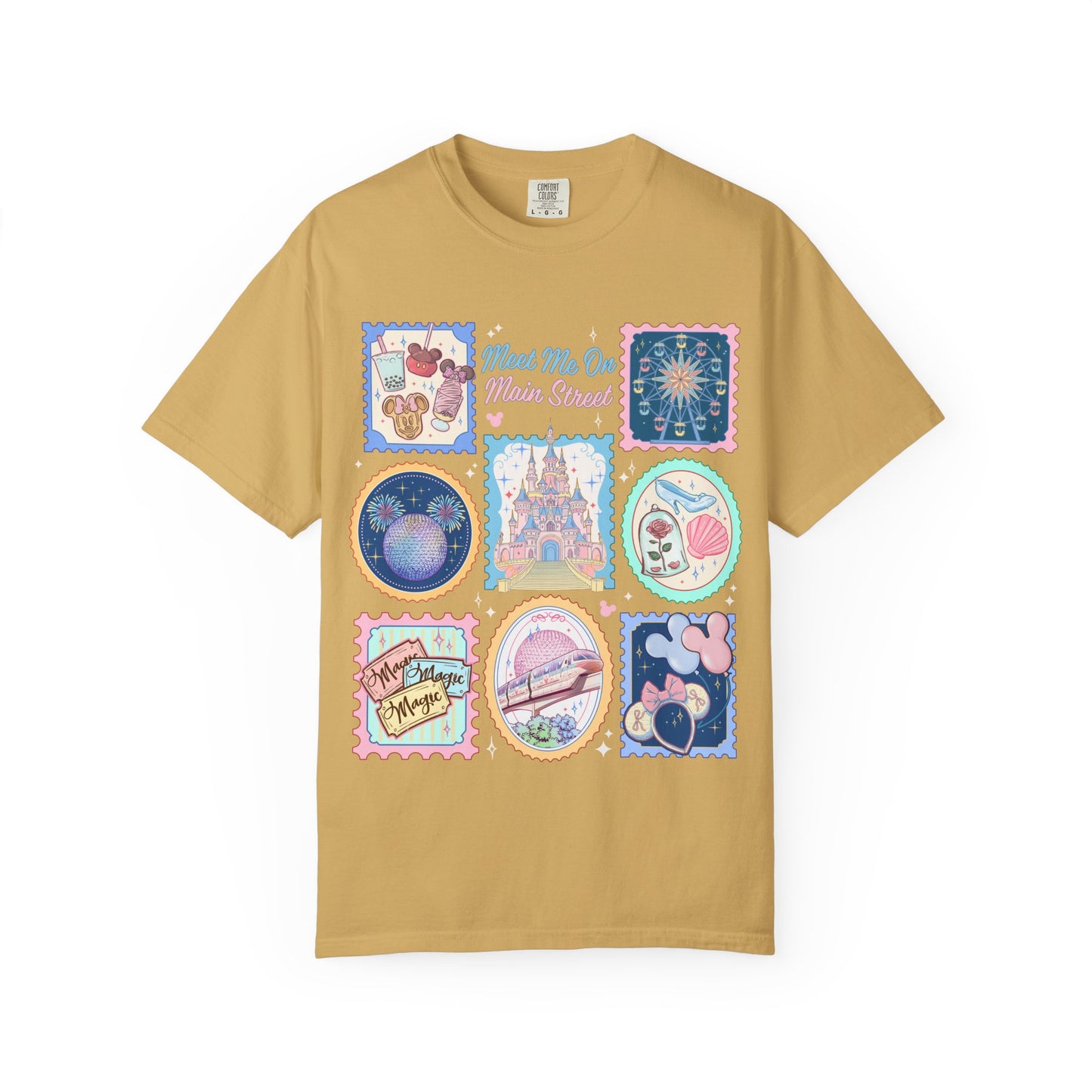 Theme Park Vintage Stamp Tee - Meet Me On Main Street