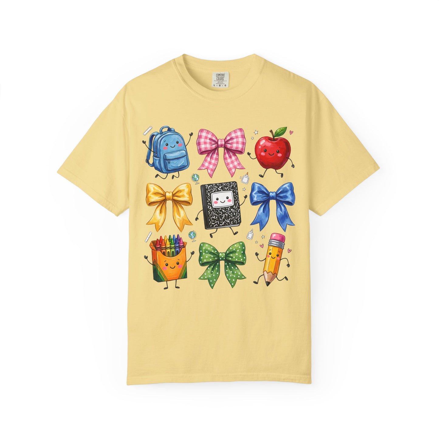Back-to-School Cute School Supplies Doodles Graphic Tee