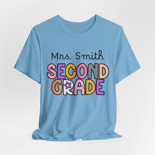 Personalized Second Grade Teacher T-Shirt